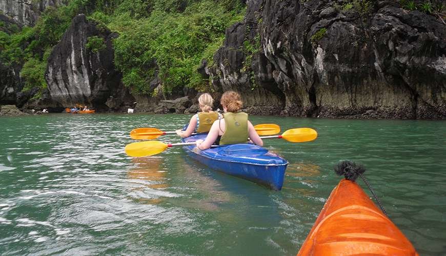 Kayaking Halong Bay