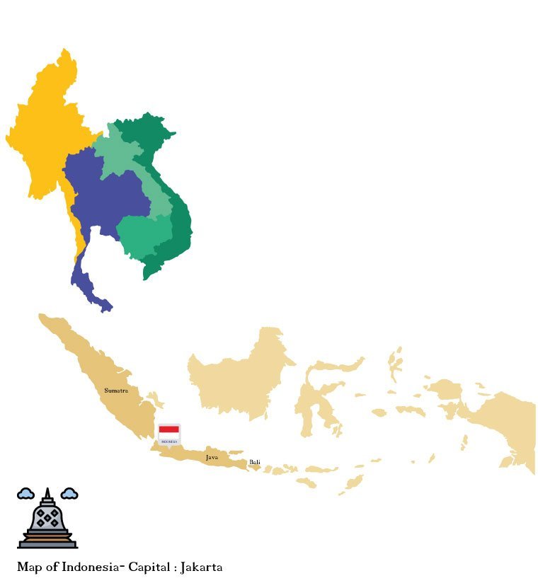 map of indonesia