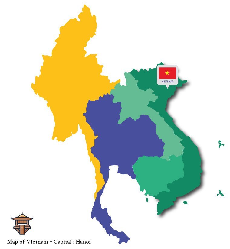 vietnam map