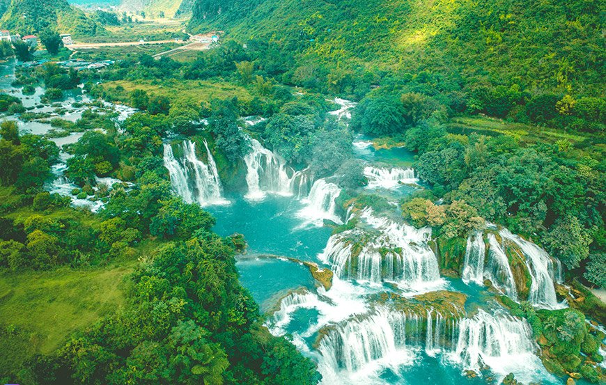 Ban Gioc wasserfall