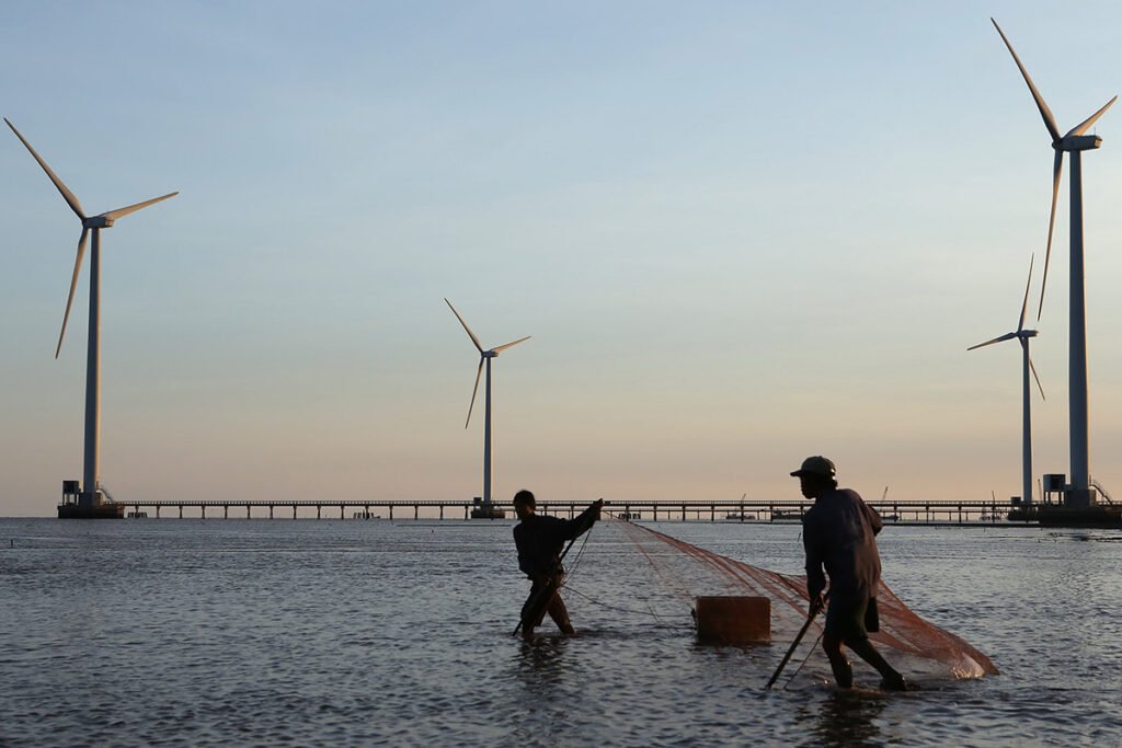 wind turbines